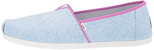 TOMS Womens Alpargata Classic Slip On Flats Casual - Blue - Size 12 B