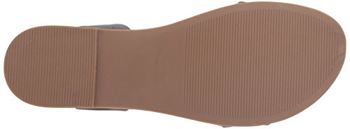 Steve Madden Women's DINA Flat Sandal, tan Leather, 10