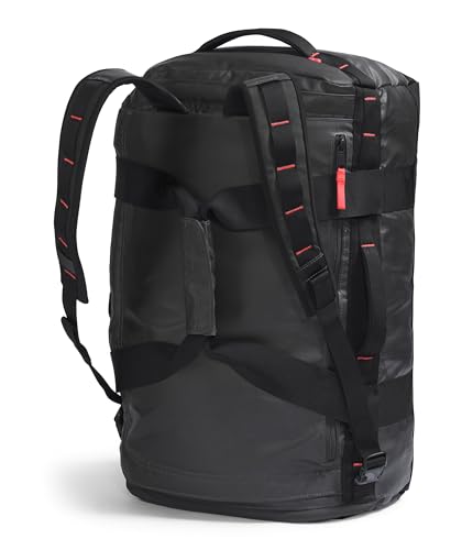 The North Face Base Camp Voyager Duffel?42L, Asphalt Grey/Radiant Orange