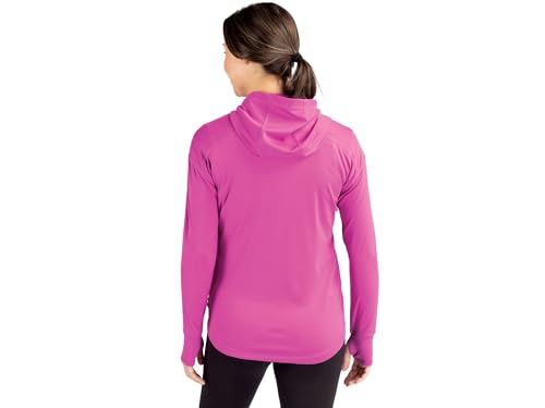 Cutter & Buck Daybreak Eco Recycled Womens Half Zip Hoodie, Black