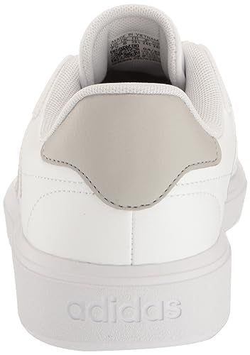 adidas Women's CourtBlock Sneaker, White/Silver Metallic/Grey, 7.5