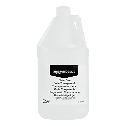 Amazon Basics All Purpose Washable School Clear Liquid Glue - Great for Making Slime, 1 gallon