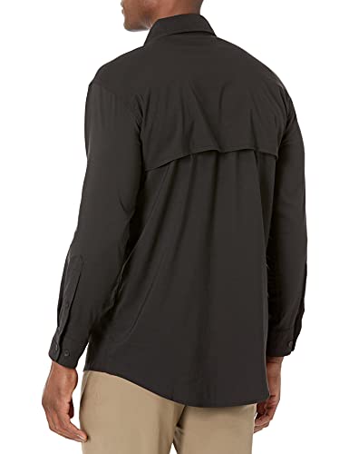 Propper Men's Summerweight Tactical Long Sleeve Shirt, Black, 3X-Large/Long