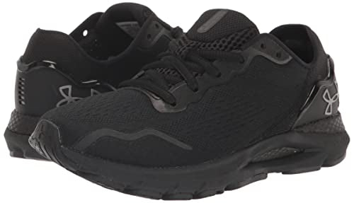 Under Armour Women's HOVR Sonic 6, (004) Black/Blue Granite/Bubble Peach, 9, US