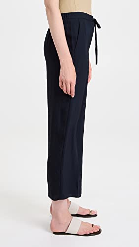 Theory Women's Wide Crop Pants, Navy, Blue, 0