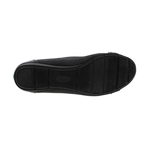 Anne Klein Women’s Able Comfortable Ballet Flat, BLACK, 8 M US