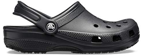 Crocs Unisex-Adult Classic Clogs (Best Sellers), Black, 9 Women/7 Men