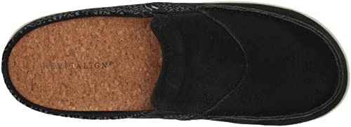 REVITALIGN Women's Siesta Suede Mule, Black, 9.5