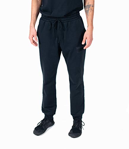 Spalding Men's Activewear Branded Jogger Sweatpant, Black, S