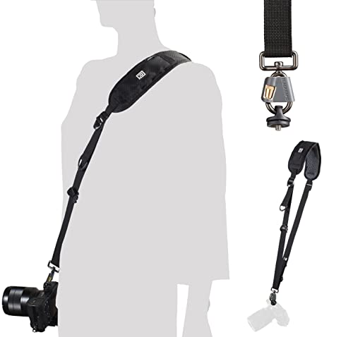 BLACKRAPID RS-4 Retro Classic, Original Camera Sling Design, Strap for DSLR, SLR and Mirrorless Cameras, for Right-Handed and Left-Handed Photographers, with On-The-Fly Sling Length Adjuster