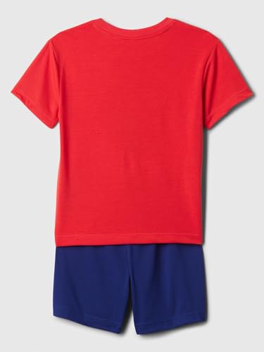 GAP Boys Short John Pajama Set Hawaiian Red 4