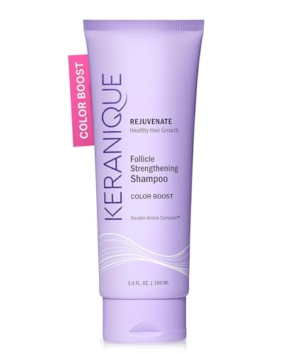 Keranique Shampoo for Color Treated Hair - Protect & Extend Color, Sulfate Free Shampoo for Colored Hair - Moisturizing Colorsafe Shampoo for Women - UV Protection, Best for Dry, Thinning, Fine Hair