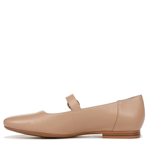 Naturalizer Womens Kelly Mary Jane Flats Crème Brulee Beige Leather 9.5 M