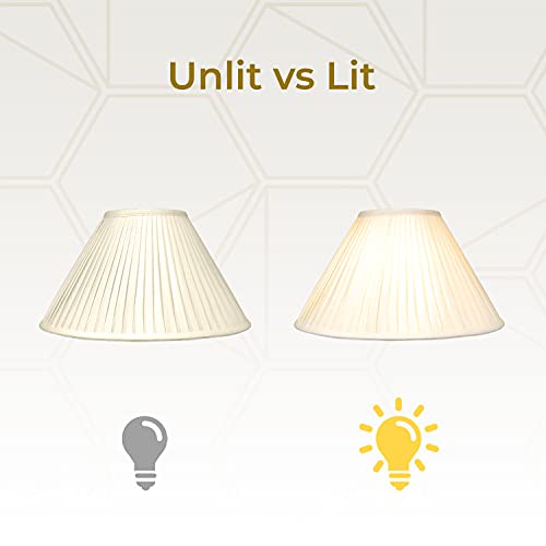 Royal Designs "Coolie Empire Side Pleat Basic Lamp Shade, Beige, 4.5"" x 12"" x 7.5""" (BS-727-12BG)