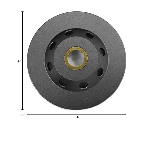 Megatron 4" Diamond Cup Grinding Removing Disc Wheel for Concrete, Paint, Epoxy, Glue and Mastic with CDB New Technology (Megatron 4")