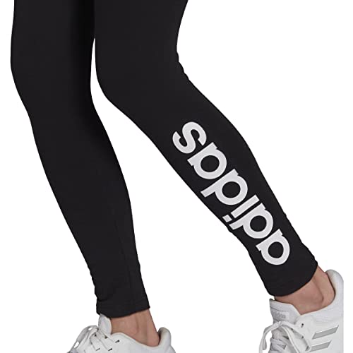 adidas Women's Loungewear Essentials High-Waisted Logo Leggings, Legend Ink/Ice Mint, XX-Small