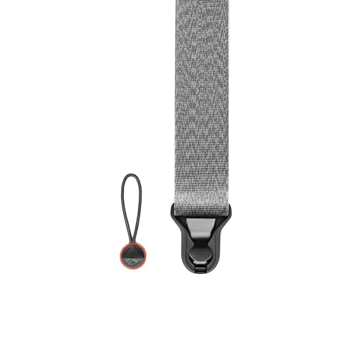 Peak Design Slide Lite Camera Strap, Ash, Configurable as a Sling, Neck or Shoulder Strap, Quick Release and Connection, Smooth and Grippy Side, Camera Straps for Photographers, 200 lb Capacity