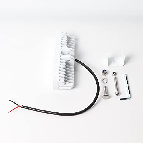 EXZEIT Waterproof Led Boat Lights, Blue Light,2 pc 72W Deck/Dock Marine Lights 4000 LMS 120°Flood Light, 6.3 inch, 12/24 V Led Light Bar (blue light)