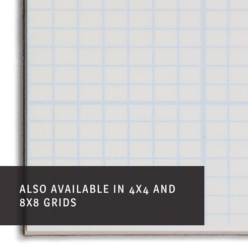 Bienfang Designer Grid Graph Paper Pad, 10x10 Cross Section, 8.5 x 11 Inches, 50 Sheets