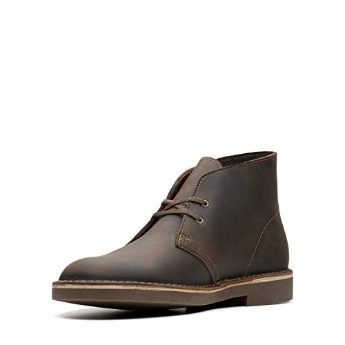Clarks mens Bushacre 2 Chukka Boot, Taupe Distressed Suede, 9.5 US