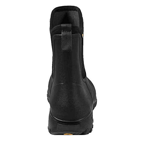 Bogs Women's Sauvie Slip On Boot Waterproof Garden Rain, Black, 6 M US