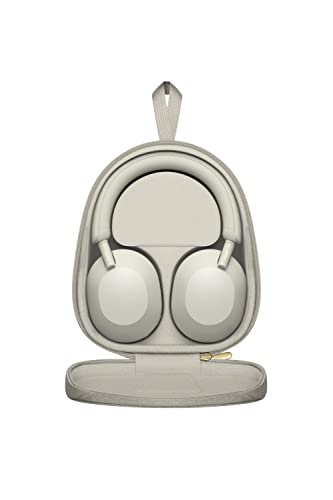 Sony WH-1000XM5 The Best Wireless Noise Canceling Headphones, Made Of Soft Fit Synthetic Leather, Integrated Processor V1, With 4 Beamforming Microphones, Up To 30-Hour Battery Life, Silver