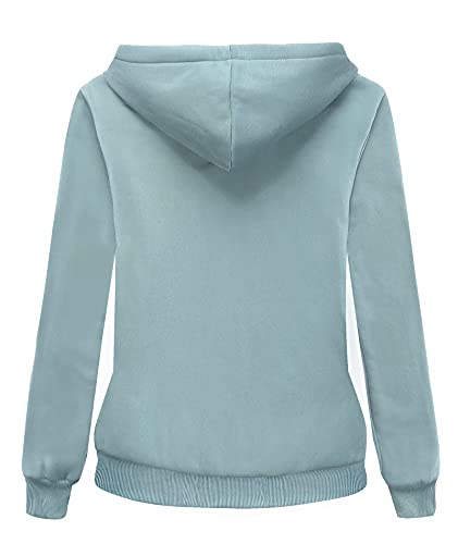 SWISSWELL Hoodies for Women Winter Fleece Sweatshirt - Full Zip Up Thick Sherpa Lined Hooded Jacket Rose Powder Large