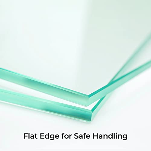 Custom Glass Shower Door Ravello Series 3/8" Thick for Bathroom - Cut to Size Frameless Double Hinge Swing Shower Door with Glass Protection and Chrome Hardware by Fab Glass and Mirror