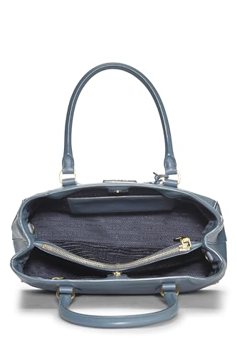 Prada, Pre-Loved Blue Saffiano Executive Tote Medium, Blue