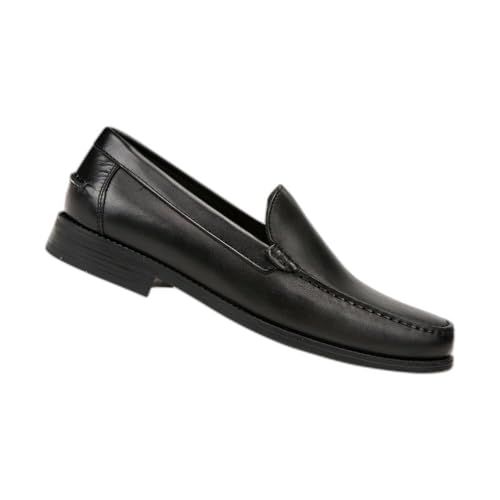 Geox Men's New Damon 2 Plain Vamp Loafer, Black, 6