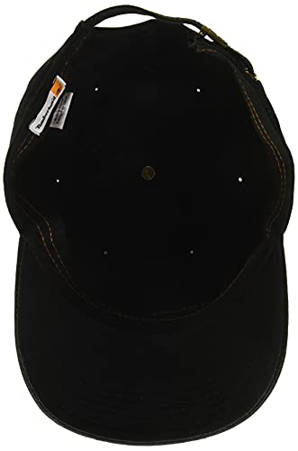 Timberland Men's Cotton Canvas Baseball Cap, Black, One Size