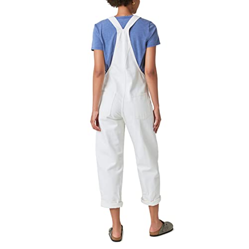 Lucky Brand Women's Denim Overalls, Spring White, Large