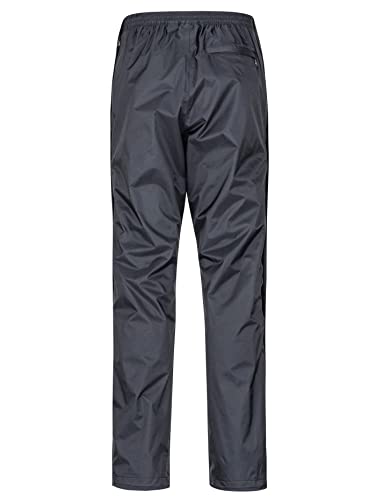 MARMOT Men's PreCip Eco Full Zip Pant | Lightweight, Waterproof Pants for Men, Ideal for Hiking, Jogging, and Camping, 100% Recycled, Black, Small