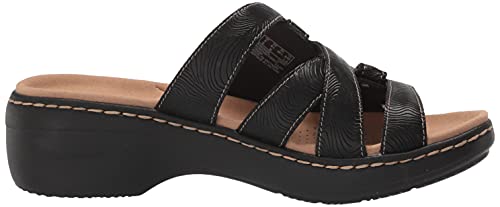 Clarks Women's Merliah Karli Sandal, Black, 8