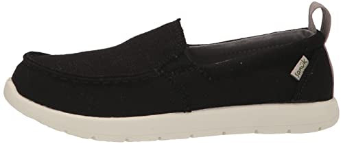 Sanuk Hangout Lite Sneaker, Black, 1 US Unisex Little Kid