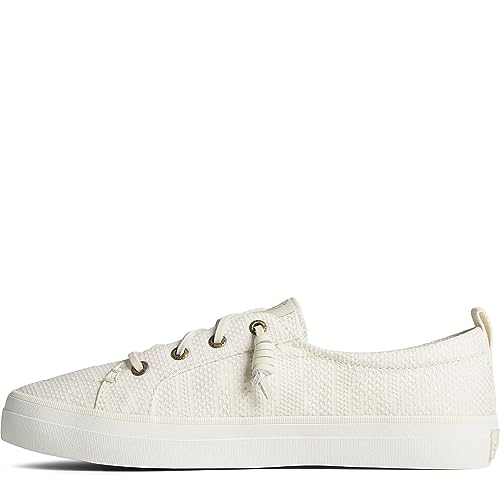 Sperry Women's Crest Vibe Seasonal Sneaker, Bone, 10