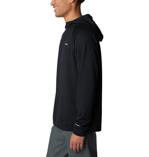 Columbia Men's Black Mesa Waffle Knit Hoodie, Black, X-Small