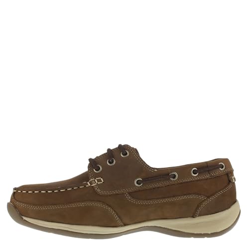 Rockport Mens Rk6736-m Sailing Club 3 Eye Tie Boat Shoe Work & Safety, Sailing Tan, 7 Wide US