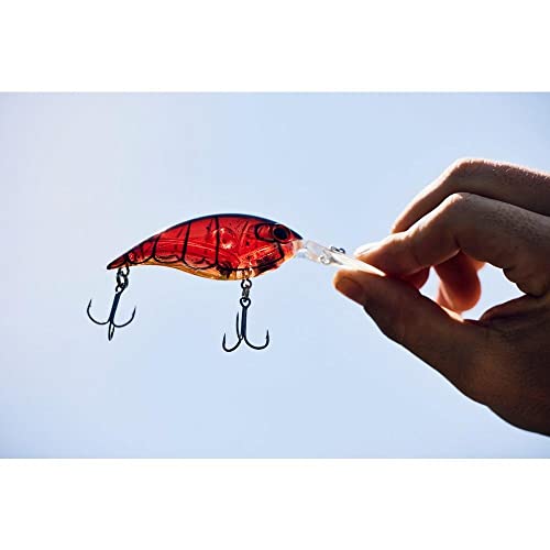 Berkley Money Badger Fishing Lure, Perch, 3/16 oz, 1.5in | 4cm, Hybrid Baitfish-Crayfish Design, Patented FlashDisc Technology, Equipped with Sharp Fusion19 Hooks