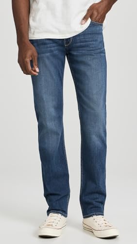 PAIGE Men's Normandie Transcend Straight Jeans, Birch, Blue, 29