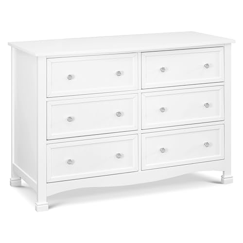 DaVinci Kalani 6-Drawer Double Wide Dresser in White