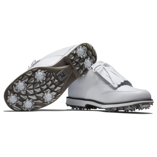 FootJoy Women's Premiere Series-Issette Golf Shoe, White/Black, 8