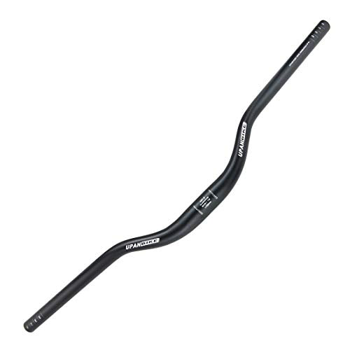 UPANBIKE Mountain Bike Handlebar 31.8mm Aluminum Alloy MTB Bicycle Riser Handlebar Extra Long 780mm with Paint Matte Surface (Black,780mm)