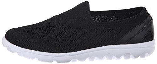 Propét Women TravelActiv Slip-On Sneaker, Silver, 9.5 Wide