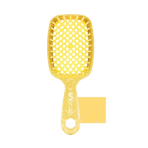 FHI Heat UNbrush Detangling Brush for Pain-Free Brushing on All Wet or Dry Hair Types — Durable DuoFlex Anti-Static Bristles, Lightweight Handle, Vented Hair Brush, Sun Ceremony