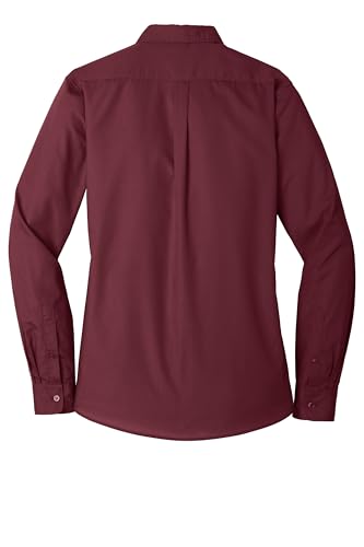 Port Authority Ladies Long Sleeve Easy Care Shirt, Light Stone, L