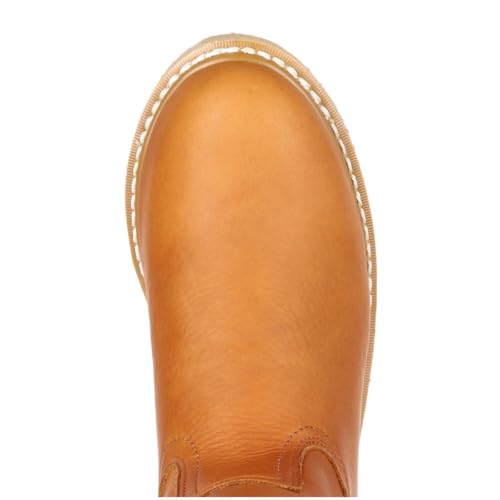 GEORGIA BOOT Wedge Steel Toe Pull On Work Boot, Barracuda Gold, Size 10(W)