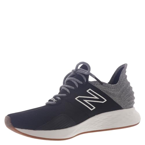 New Balance Women's Fresh Foam Roav V1 Running Shoe, White/Black/Surf, 7
