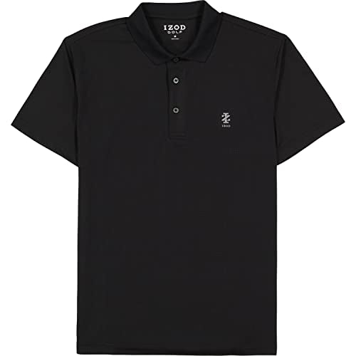 IZOD Men's Performance Golf Grid Polo, Blue Vervain, Small