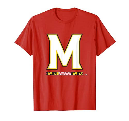 Maryland Terrapins Icon Red Officially Licensed T-Shirt